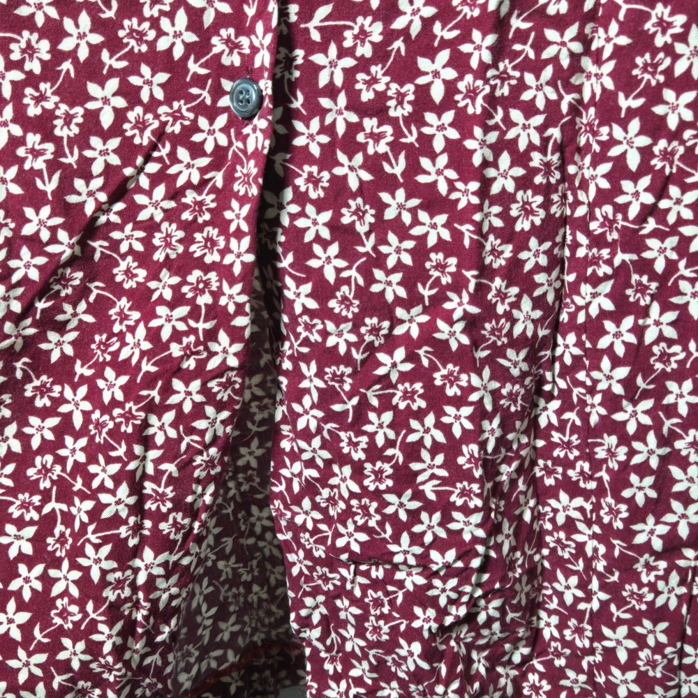 Vintage Ann Taylor Loft Floral Button Midi Dress 4‎ Cottage 90s Romantic Boho - Picture 6 of 11